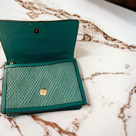 Burberry Prorsum Kingfisher Wristlet/Clutch (see DAMAGES) NWT - Picture 4 of 6